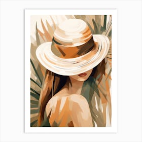 Woman In A Hat 8 Art Print