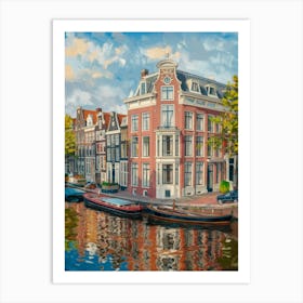 Amsterdam Canals Building Art Print