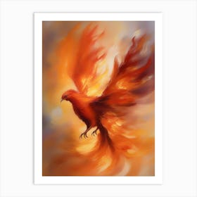 Fiery Phoenix 9 Art Print