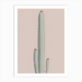 Rat Tail Cactus Simplicity Art Print