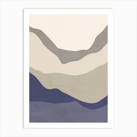 Abstract Mountain Landscape - G01 Art Print