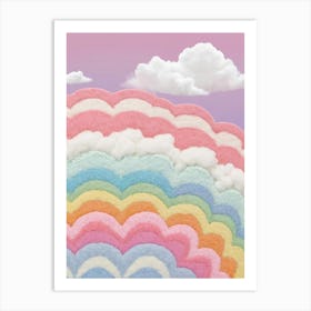 Rainbow Clouds Art Print