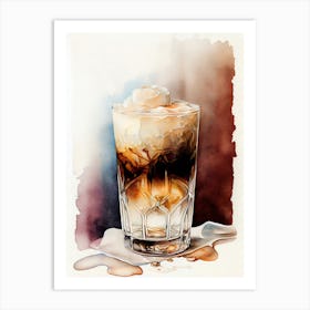 Coffee In A Glass drinks Art Print