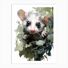 Adorable Chubby Curious Possum 3 Art Print