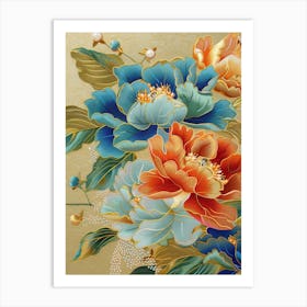 Chinese Flower Painting 2 Art Print