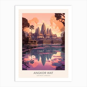 The Angkor Wat Siem Reap Cambodia 2 Travel Poster Art Print
