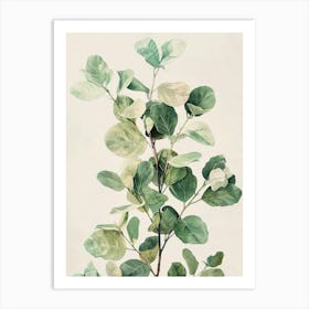 Eucalyptus painting Art Print