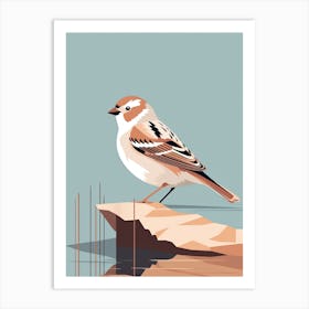 Silent Sparrow Presence Art Print