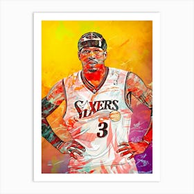 Allen Iverson Philadelphia Sixers 1 Art Print