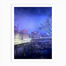 Berlin Cityscape Art Print