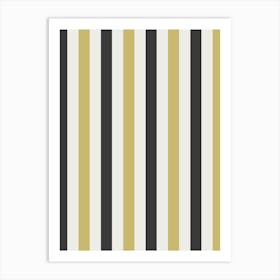 Gold Stripe Wallpaper Art Print