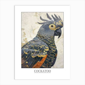 Cockatoo Precisionist Illustration 4 Poster Art Print