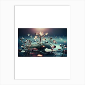 Water Droplets Art Print