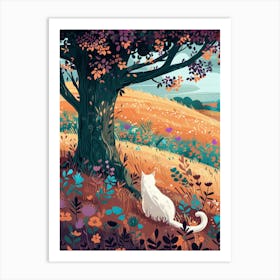 Cat In The Meadow 5 Art Print