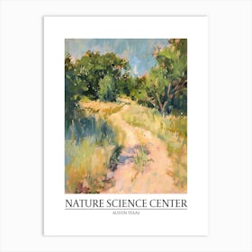 Nature Science Center Austin Texas Oil Painting 3 Poster Art Print