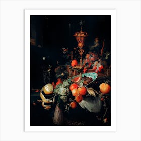 Fruits, Abraham Mignon Art Print