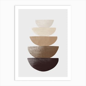 Stack Of Bowls Art Print