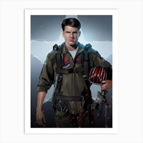 Top Gun Star Art Print