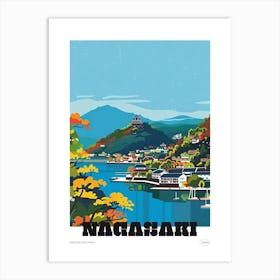 Nagasaki Japan 1 Colourful Travel Poster Art Print