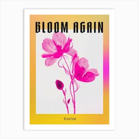 Hot Pink Aconitum 2 Poster Art Print