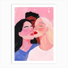 Kissing 7 Art Print