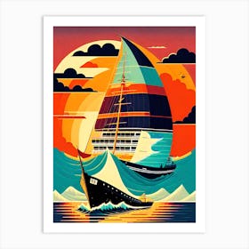 Sail boat Art Print