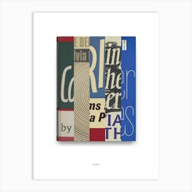 Sylvia Plath - Book Lover Abstract Print -First Edition Covers Poster