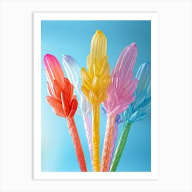 Dreamy Inflatable Flowers Celosia 1 Art Print