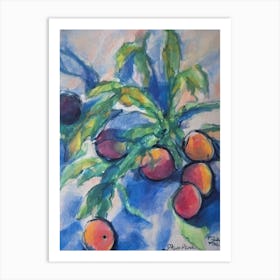 Peach 2 Classic Fruit Art Print