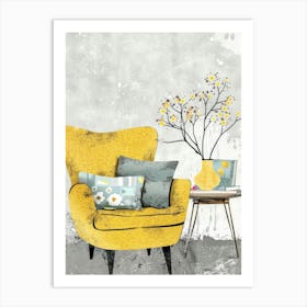 Yellow Chair Art Print