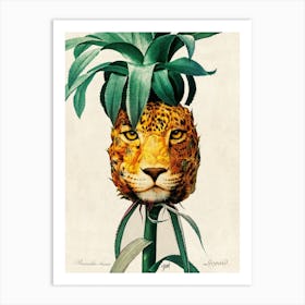 Pineapple - leopard Art Print