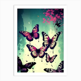 Butterfly Wallpaper 35 Art Print