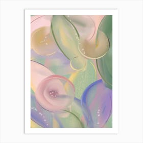 Pink Fantasy Garden Abstract Art Print