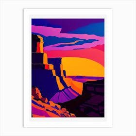 Rocky Canyon Warm Sunset Art Print