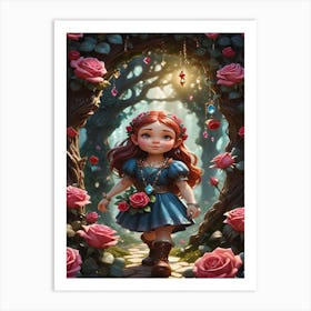 Fairytale Girl Art Print