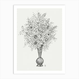 Flower Vase, Leo Gestel Art Print