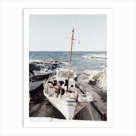 Ikaria, Anchored In Greece Art Print