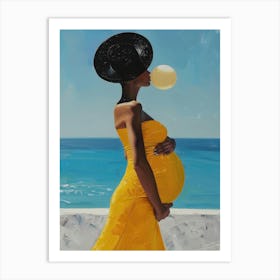 Pregnant Woman 2 Art Print