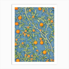 Orange tree Vintage Botanical Art Print