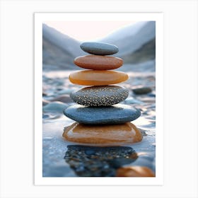 Balancing Stones 13 Art Print