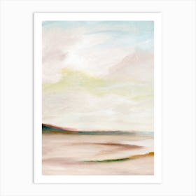 Misty Shore Art Print