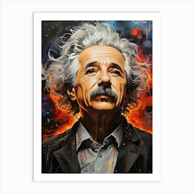 Albert Einstein 6 Art Print