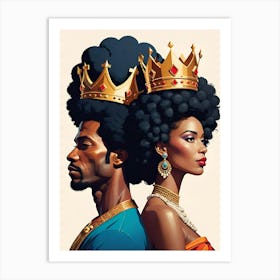 King And Queen Art Print