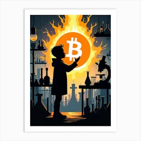 Bitcoin 4 Art Print