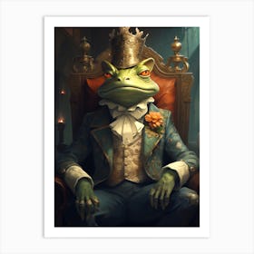 Frog King Art Print