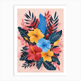 Watercolor Hibiscus Art Print