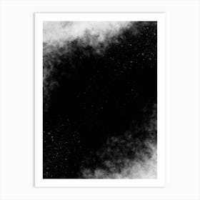 Black And White Abstract Painting Art Print