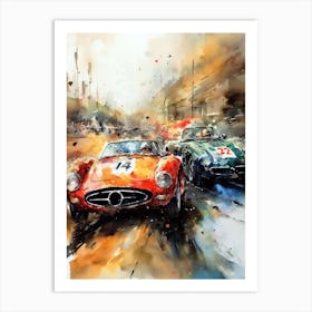 Car racing sport 1 Art Print