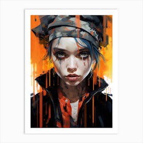 Fire Girl Art Print