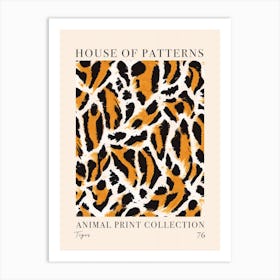 House Of Patterns Tiger Animal Print Pattern 4 Art Print